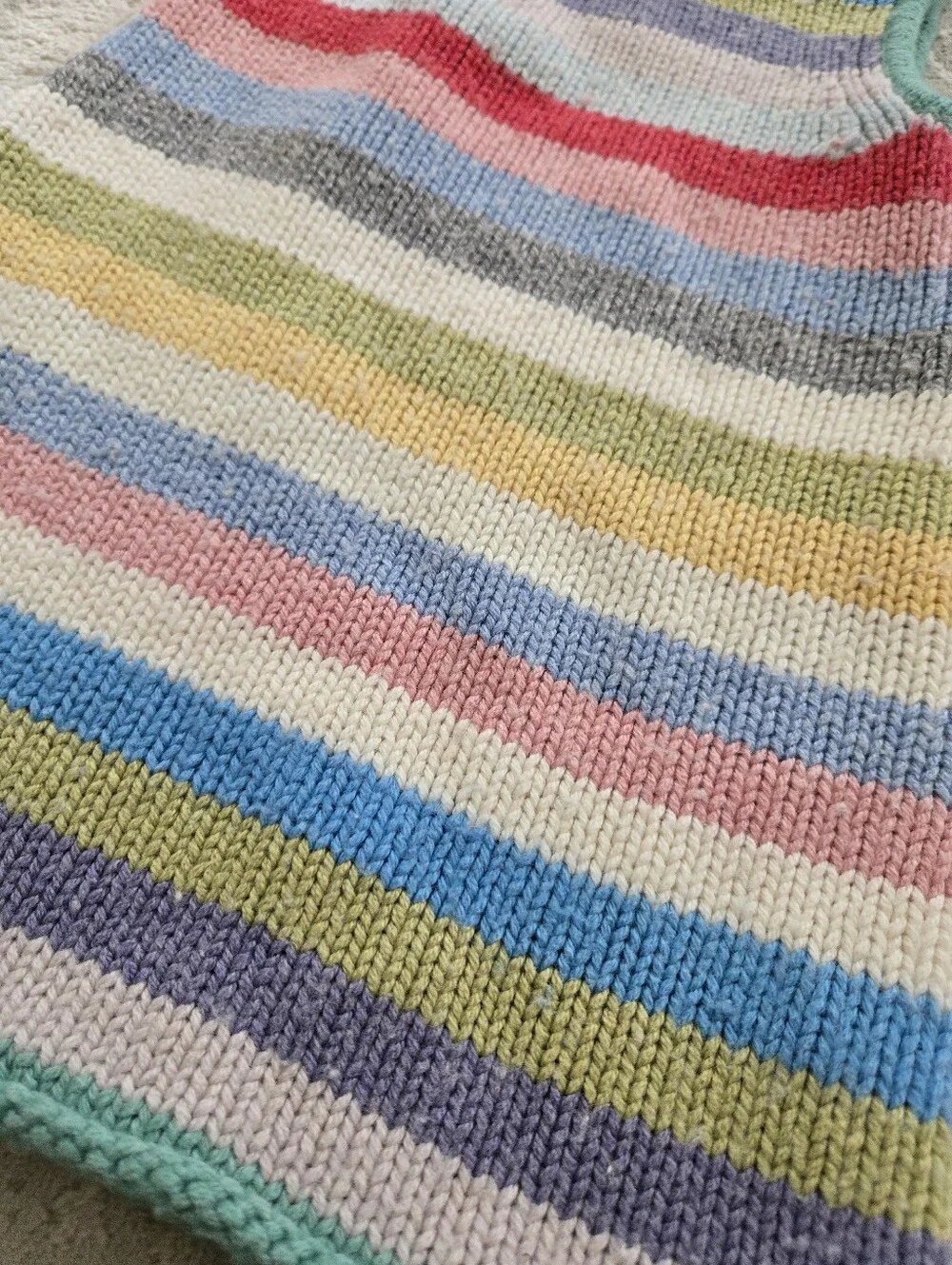Vintage Y2k 2002 Baby Gap Colorful Striped Knit Tunic Dress